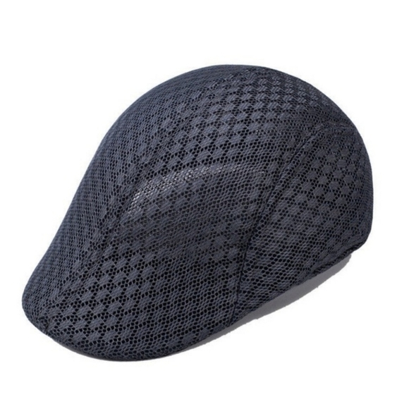 UNISEX flat mesh beret CAP golf cabbie HAT newsboy - Picture 5 of 8